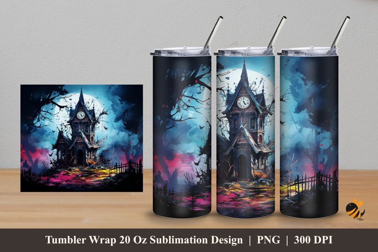 Mystical Tumbler Wrap Sublimation Design 5 example image 1