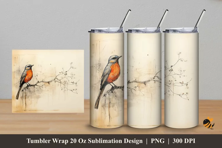 Old Times Tumbler Wrap Sublimation Design 5