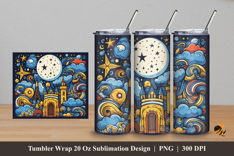 Fairyland Tumbler Wrap Sublimation Design 5 example image 1