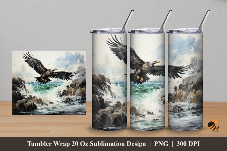 Vulture Bird Tumbler Wrap Sublimation Design 5