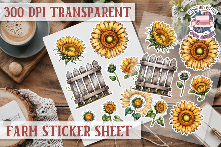 Farm sticker sheet Harvest Scrapbook PNG Vegetables Cozy
