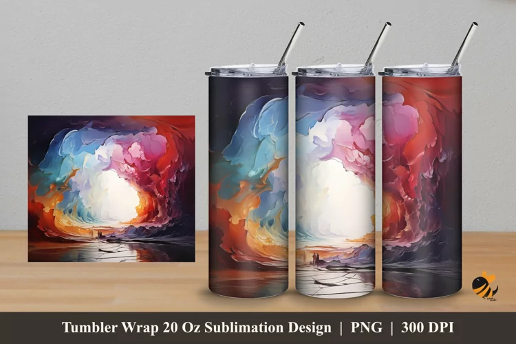 Natural Formation Tumbler Wrap Sublimation Design 5