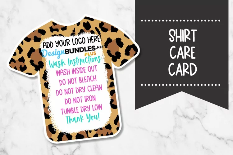 Leopard Shirt Care Card