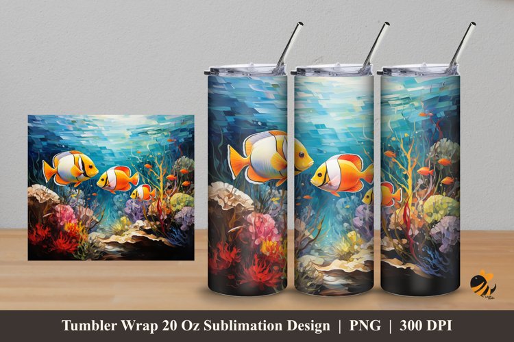 Natural Euphoria Tumbler Wrap Sublimation Design 5
