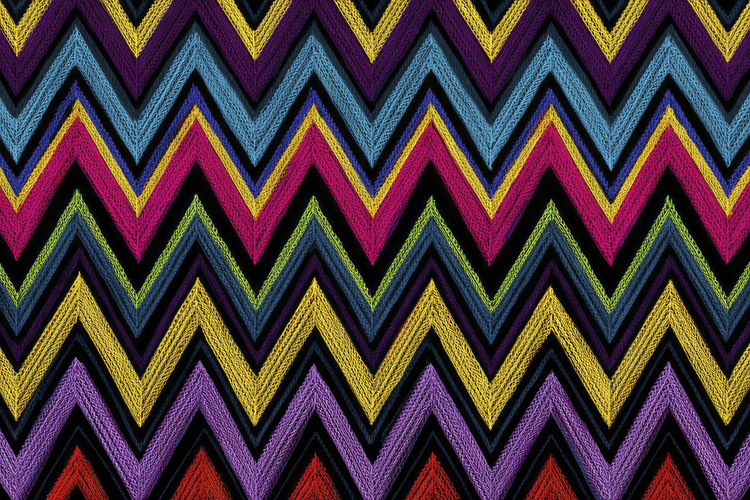 Colorful Zigzag Pattern Background