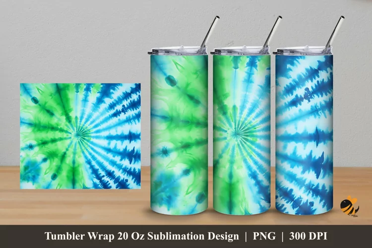 Caribbean Tumbler Wrap Sublimation Design 5