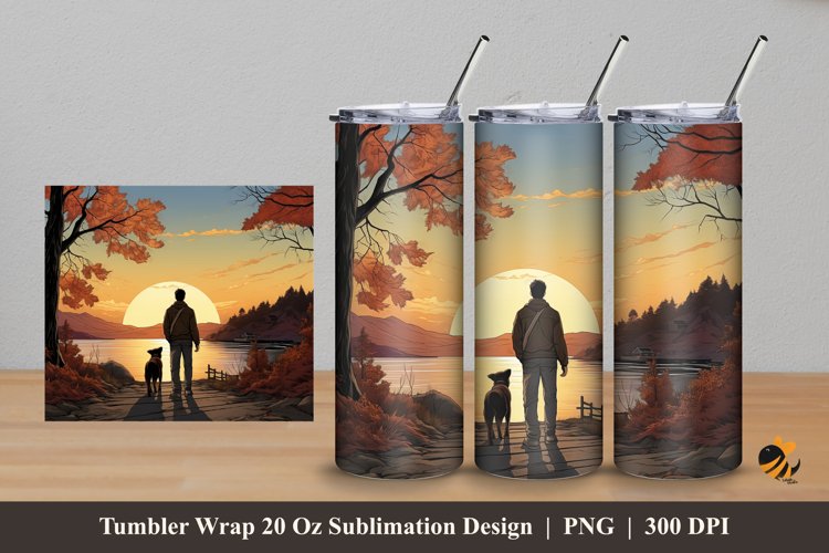 Journey Tumbler Wrap Sublimation Design 5