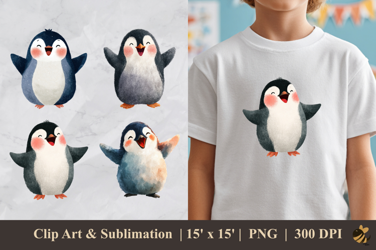 Cute Penguin Clipart Image 24