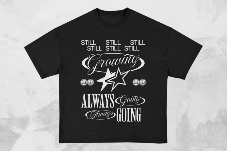 Still Growing Urban T-shirt Design