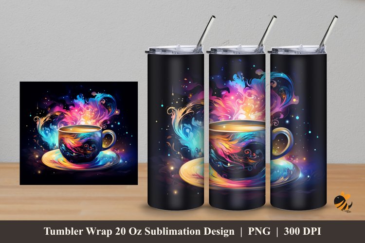 Dream Cup Tumbler Wrap Sublimation Design 5