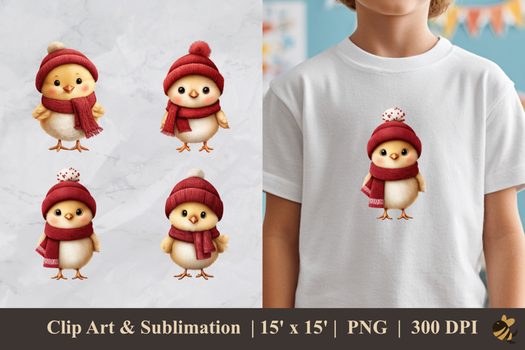 Baby Chick DTF Sublimation Clipart Design