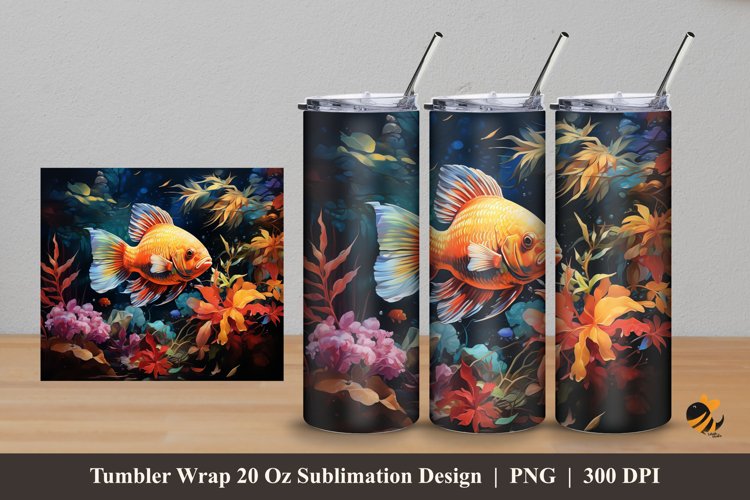 Beta Charm Tumbler Wrap Sublimation Design 5