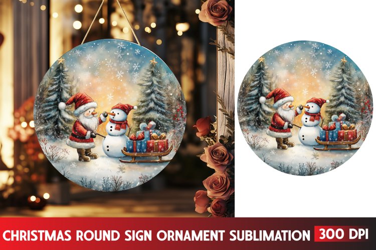 Christmas Round Svg Image 5