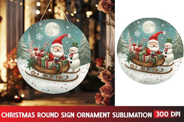 Christmas Round Svg Image 2