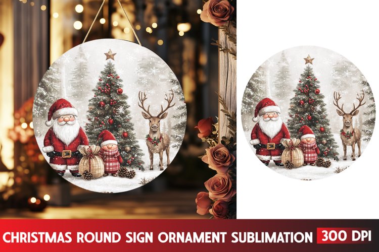 Christmas Round Svg Image 11