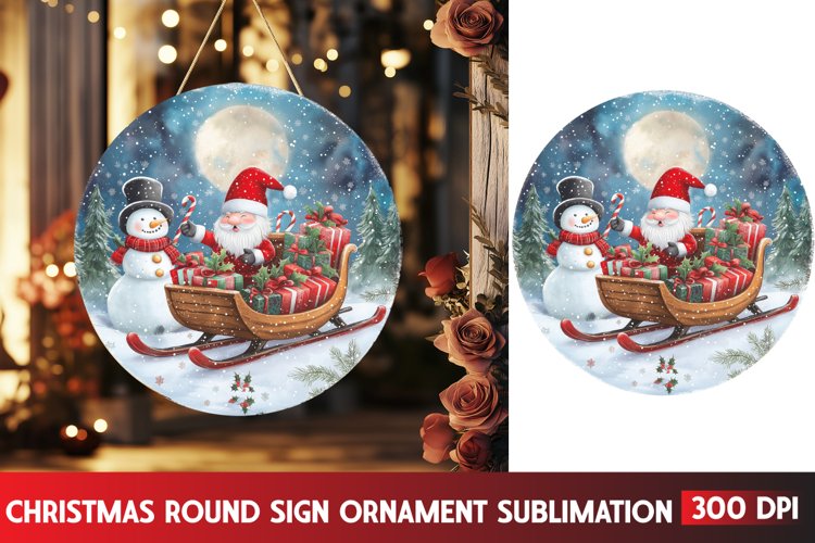 Christmas Round Svg Image 3