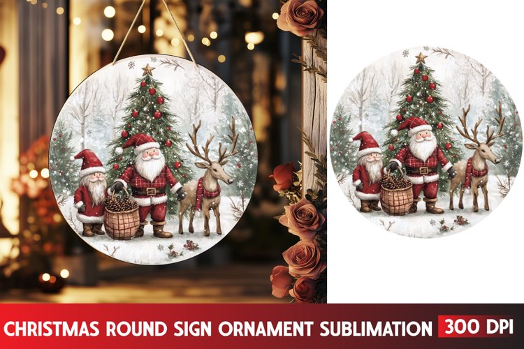 Christmas Round Svg Image 10