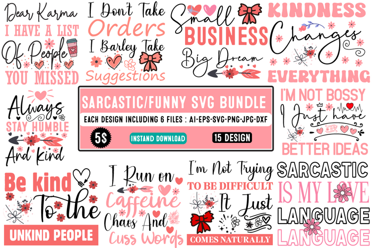 Sarcastic svg Bundle,Sarcastic svg,Funny svg bundle