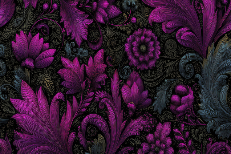 Purple Flowers Clipart