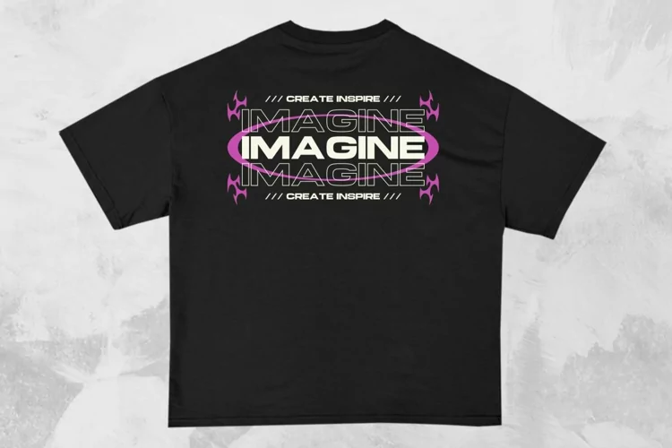 Imagine Streetwear Typography T-shirt Design