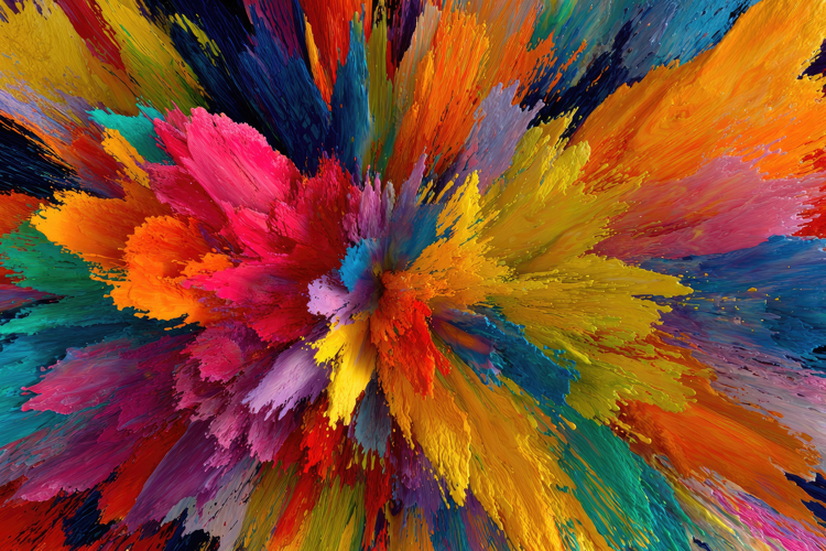 Colorful Abstract Explosion Background