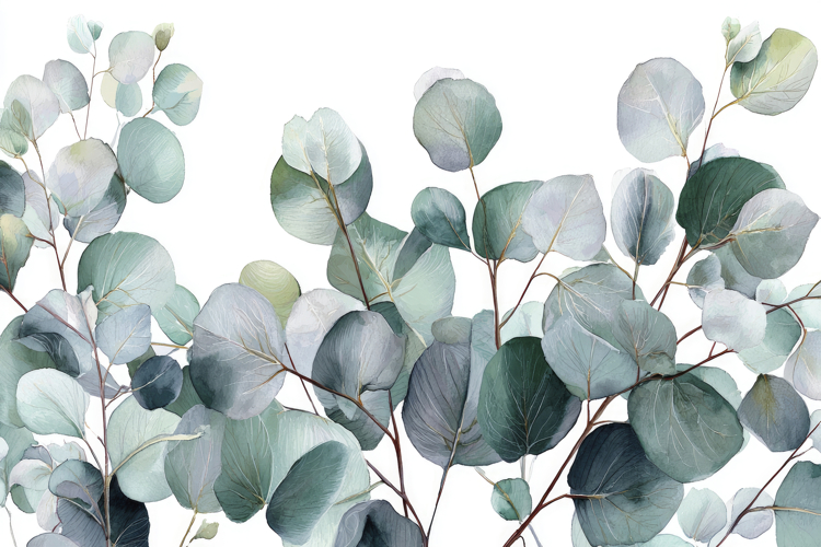 Eucalyptus Branches Background