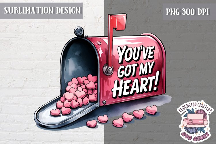 Valentine Quote Symbol Love Sublimation Design PNG Heart