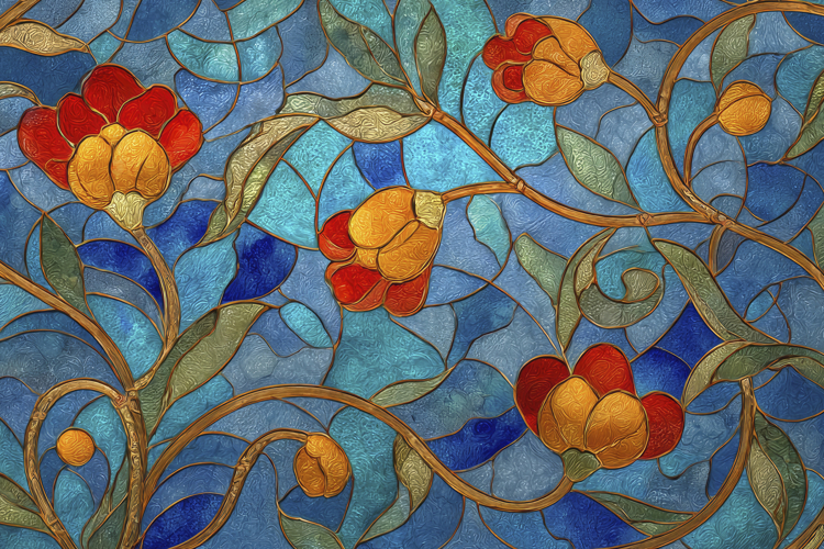 Stained Glass Texture Image 24