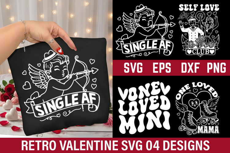 Retro Valentines Day Design - One loved mini