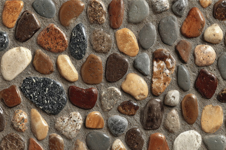 Colorful Pebble Stone Background