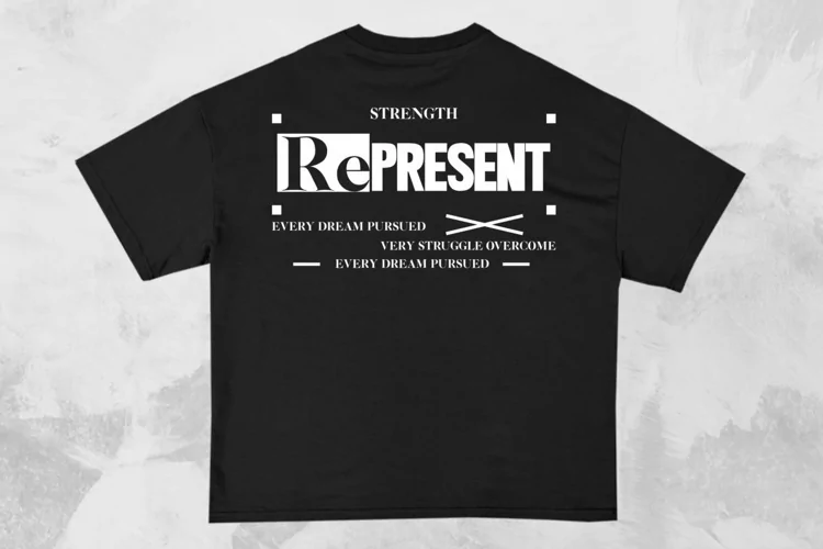 Represent Streetwear Typography T-shirt Design
