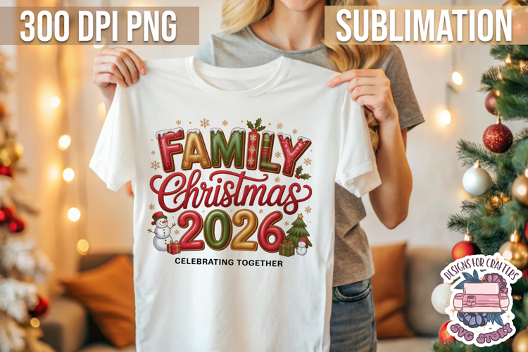 Christmas Quote Sublimation design Winter Tshirt Family PNG