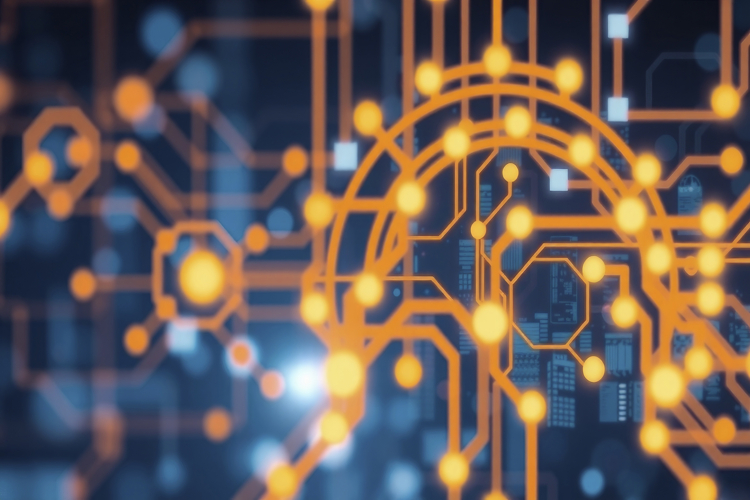 Futuristic Circuit Board Background Wallpaper