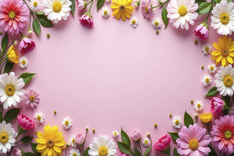 Floral Border Background