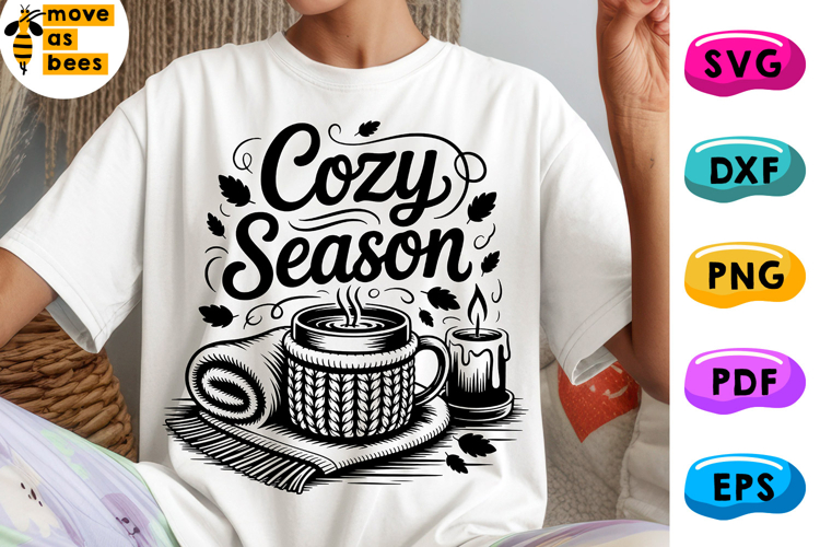 Cozy Season Svg, Png, Fall, Autumn, Halloween, Thanksgiving