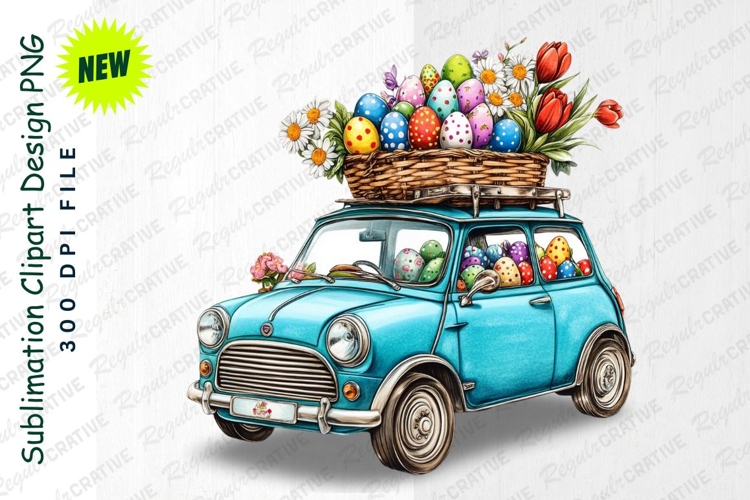 Blue Car Clipart Image 12