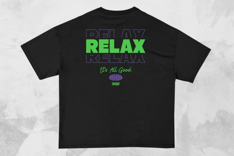 Relax Streetwear Typography T-shirt Design