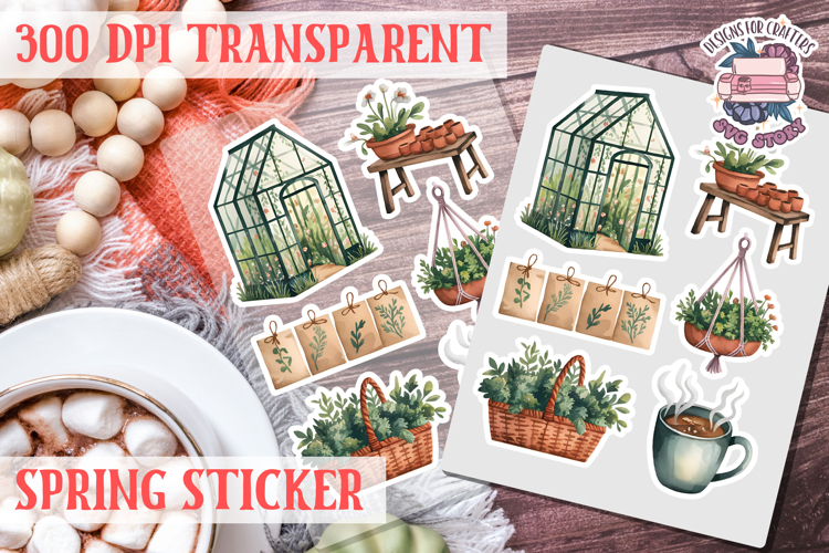 Spring sticker Cute vintage flowers Love PNG Funny