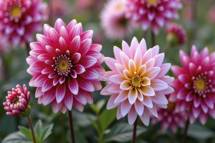 Pink Dahlia Background