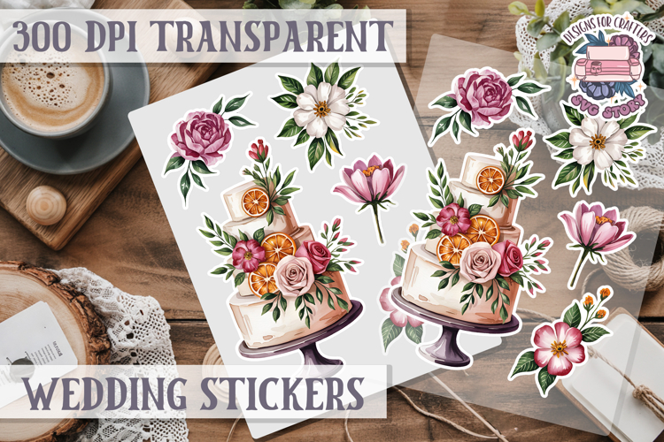 Boho sticker sheet Wedding Scrapbook PNG Love Aesthetic