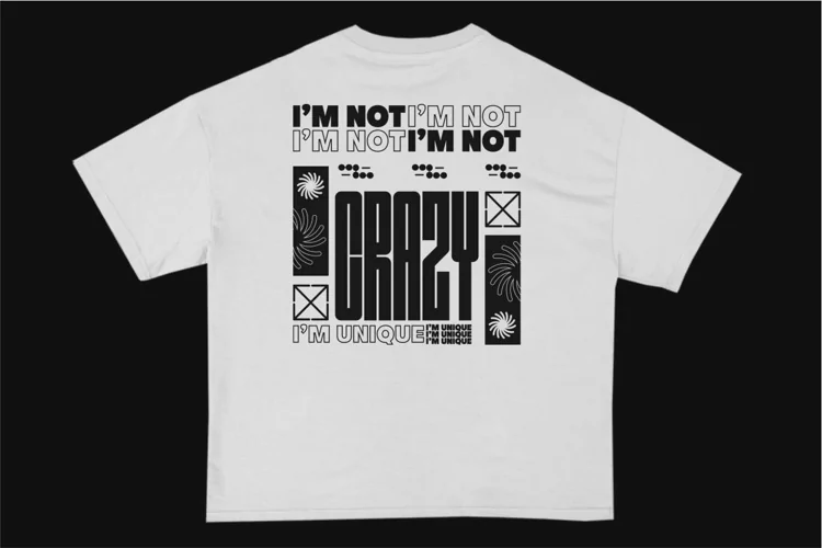 I'm Not Crazy Streetwear Typography T-shirt Design