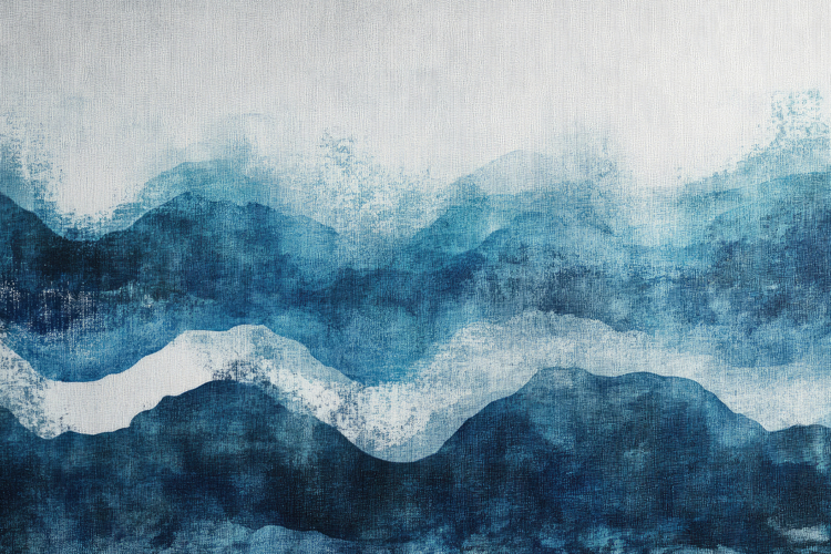 Abstract Blue Waves Background Wallpaper