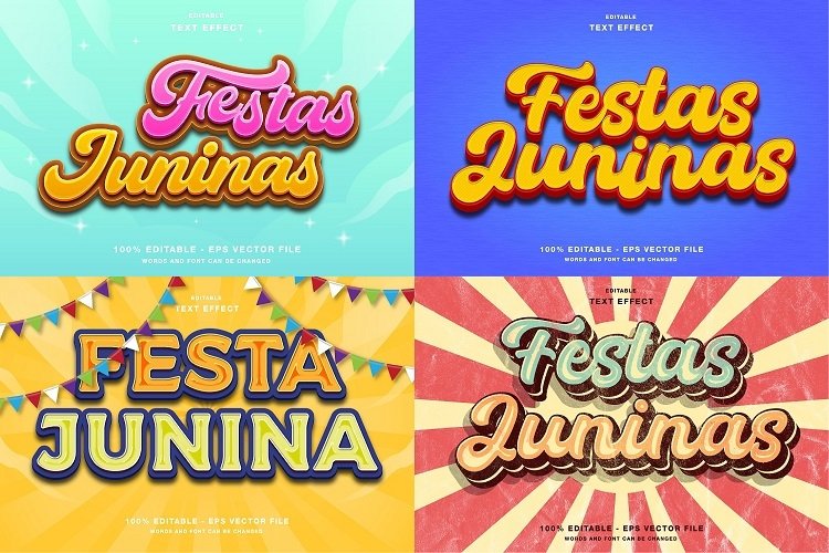 “Festa Junina Editable Text Effect example image 1