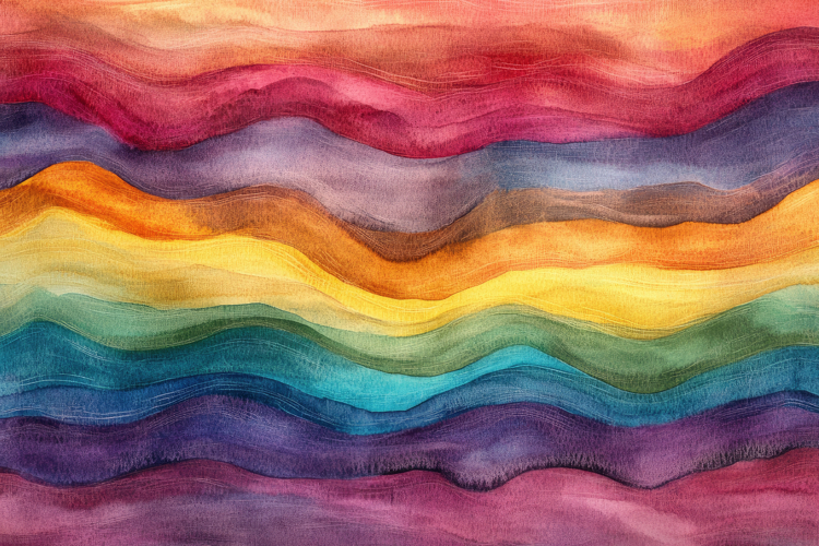 Watercolor Rainbow Clipart Image 21