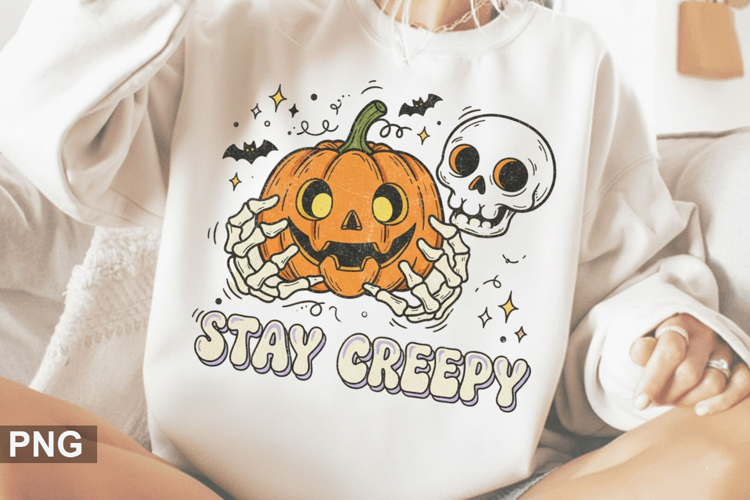 Stay Creepy Sublimation - Halloween PNG Design