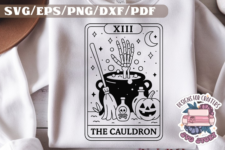Halloween Tarot Card black and white SVG Design Quotes PNG