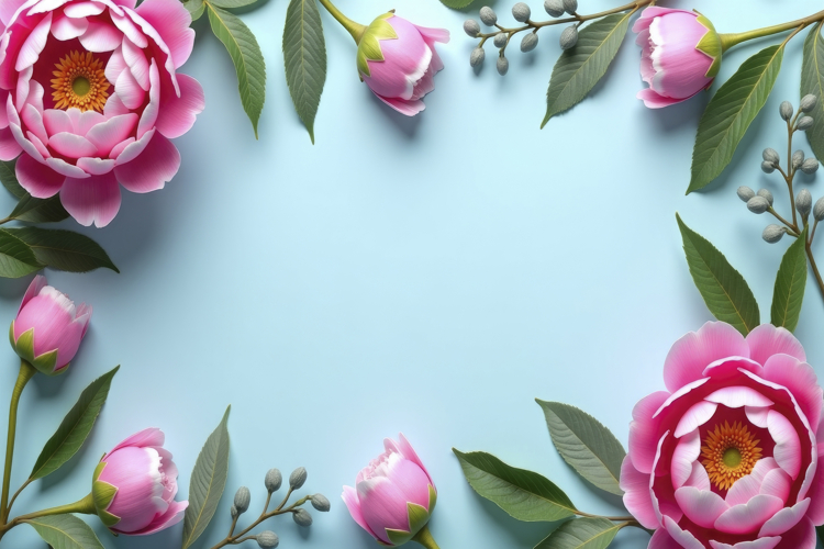 Floral Border Background