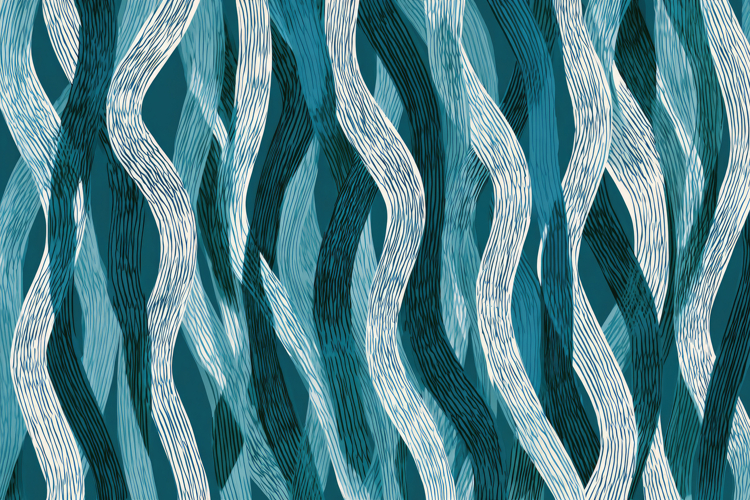 Wave Mosaic Pattern background