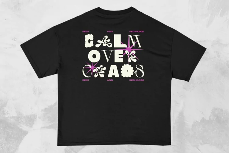 Calm Over Chaos Streetwear Typography T-shirt Design