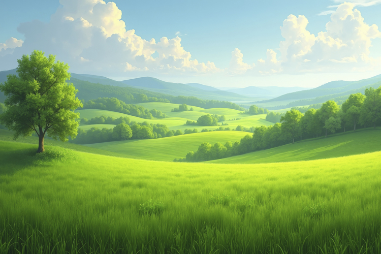 Green Field Background